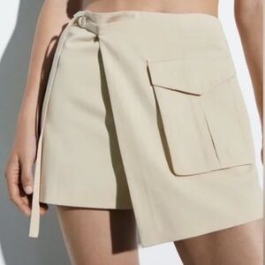Zara Cargo Wrap Skort
